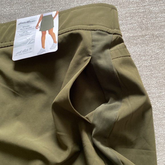Eddie Bauer green Woven Tech Skort. Size XL. NWT - Picture 7 of 9